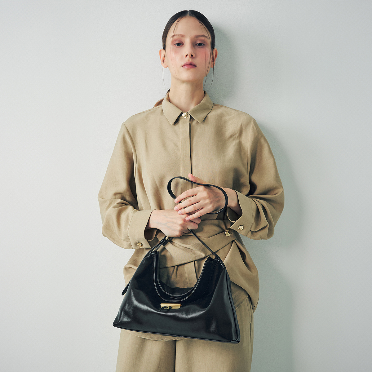 루이까또즈 치즈 숄더백 HT3SO21BL