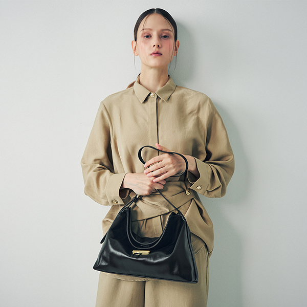 루이까또즈 치즈 숄더백 HT3SO21BL>