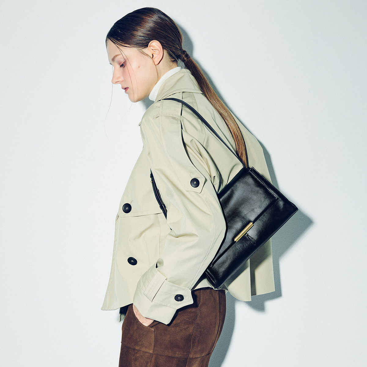 루이까또즈 치즈 숄더백 HT3SO22BL