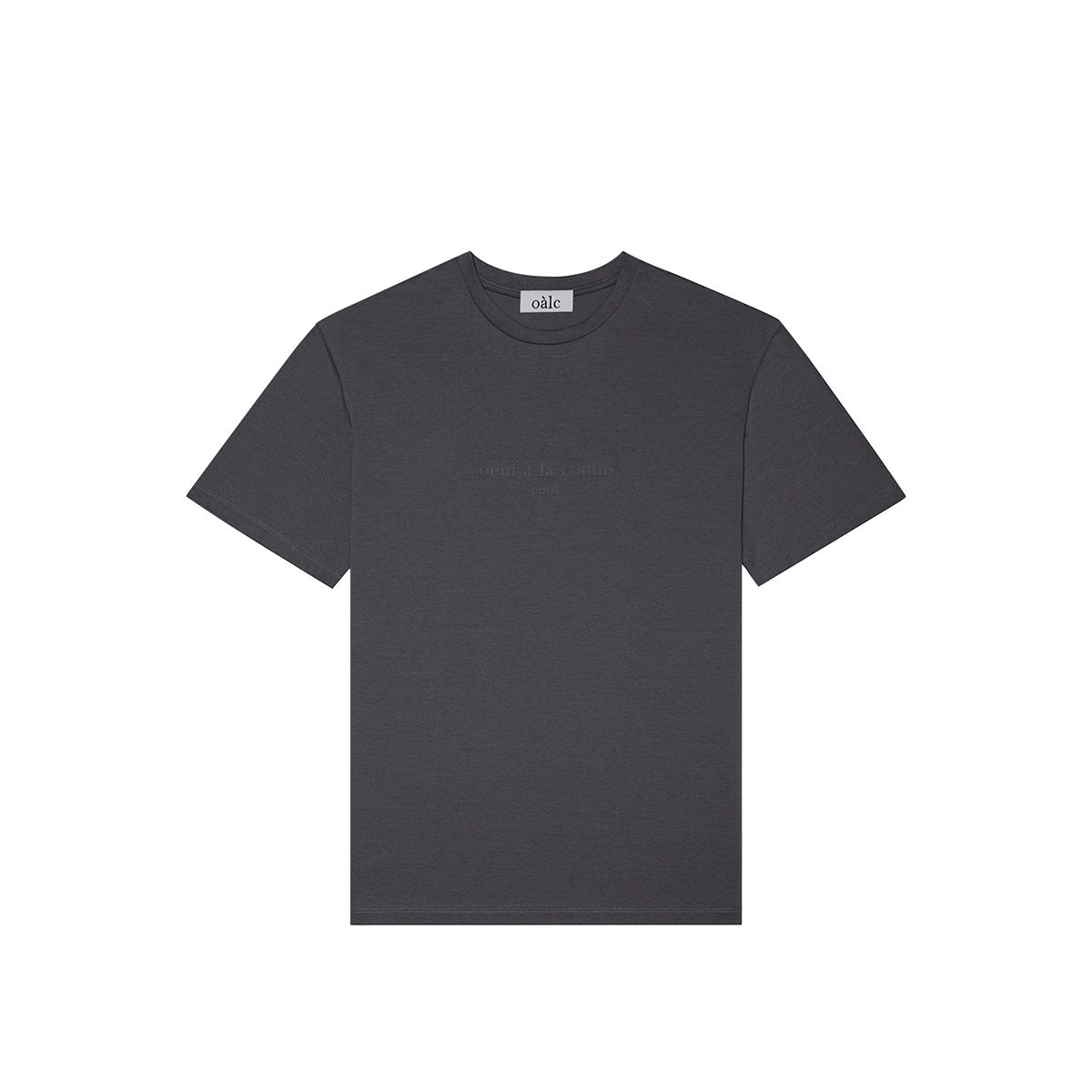 oalc SOFT COTTON T-SHIRT 소프트 코튼 티셔츠 (DARK GRAY)