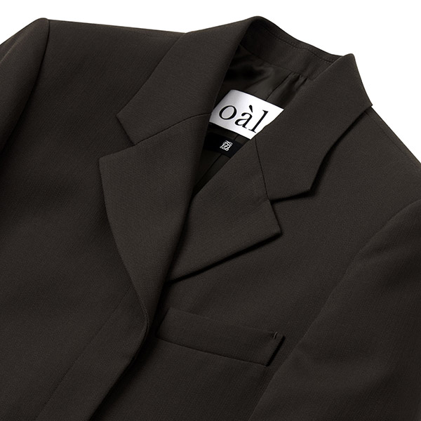 oalc 울 싱글 투버튼 다운 재킷 (Brown)>