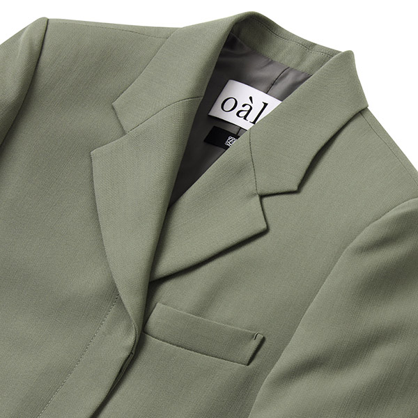 oalc 울 싱글 투버튼 다운 재킷 (Khaki)>