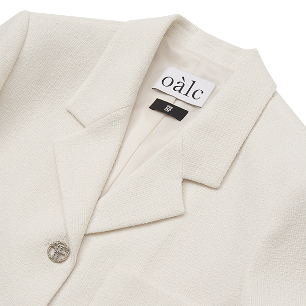 oalc 크롭 트위드 재킷>