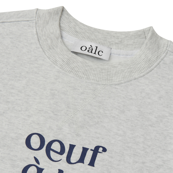 oalc 로고 프린트 스웨트셔츠 (MELANGE)>