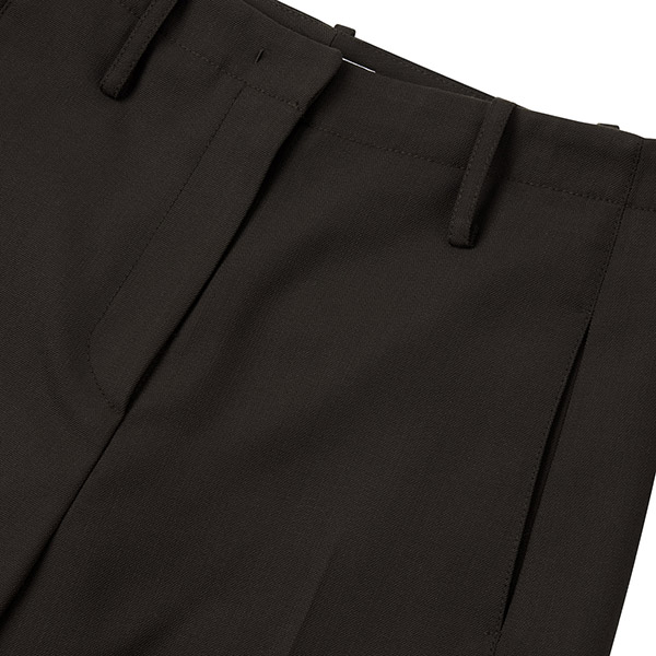 oalc 울 하이웨스트 와이드 셋업 팬츠 (Brown)>