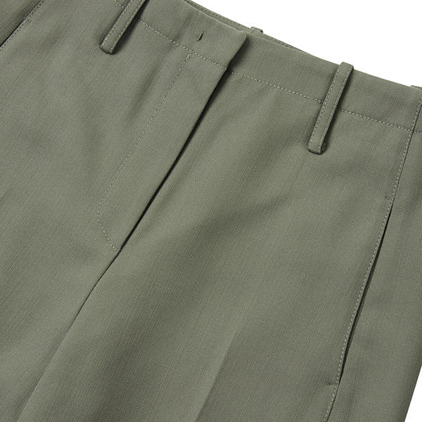 oalc 울 하이웨스트 와이드 셋업 팬츠 (Khaki)>