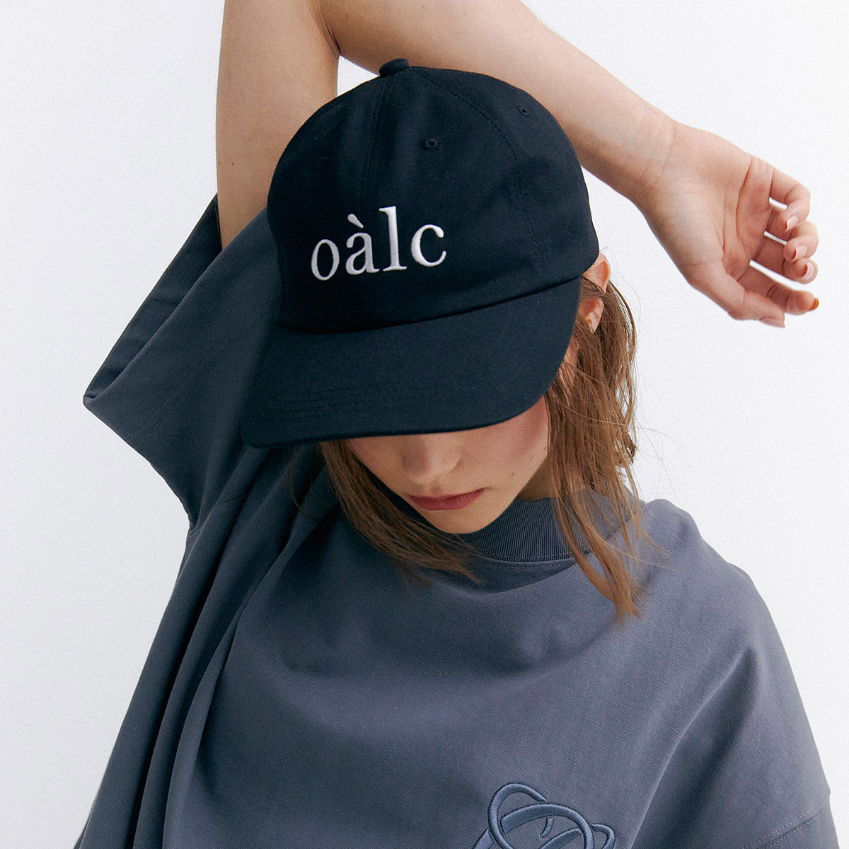 oalc LOGO BALL CAP 로고 볼캡 (BLACK)
