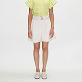 EUDON CHOI COLLECTION NOEMIA SHORT C  ORGANIC LINEN MIX  TAILORED SHORTS